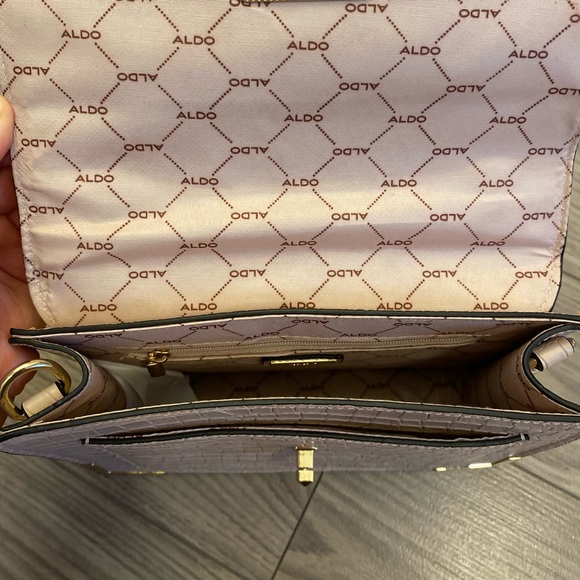 *NWOT* ALDO croc nude handbag - Picture 4 of 8